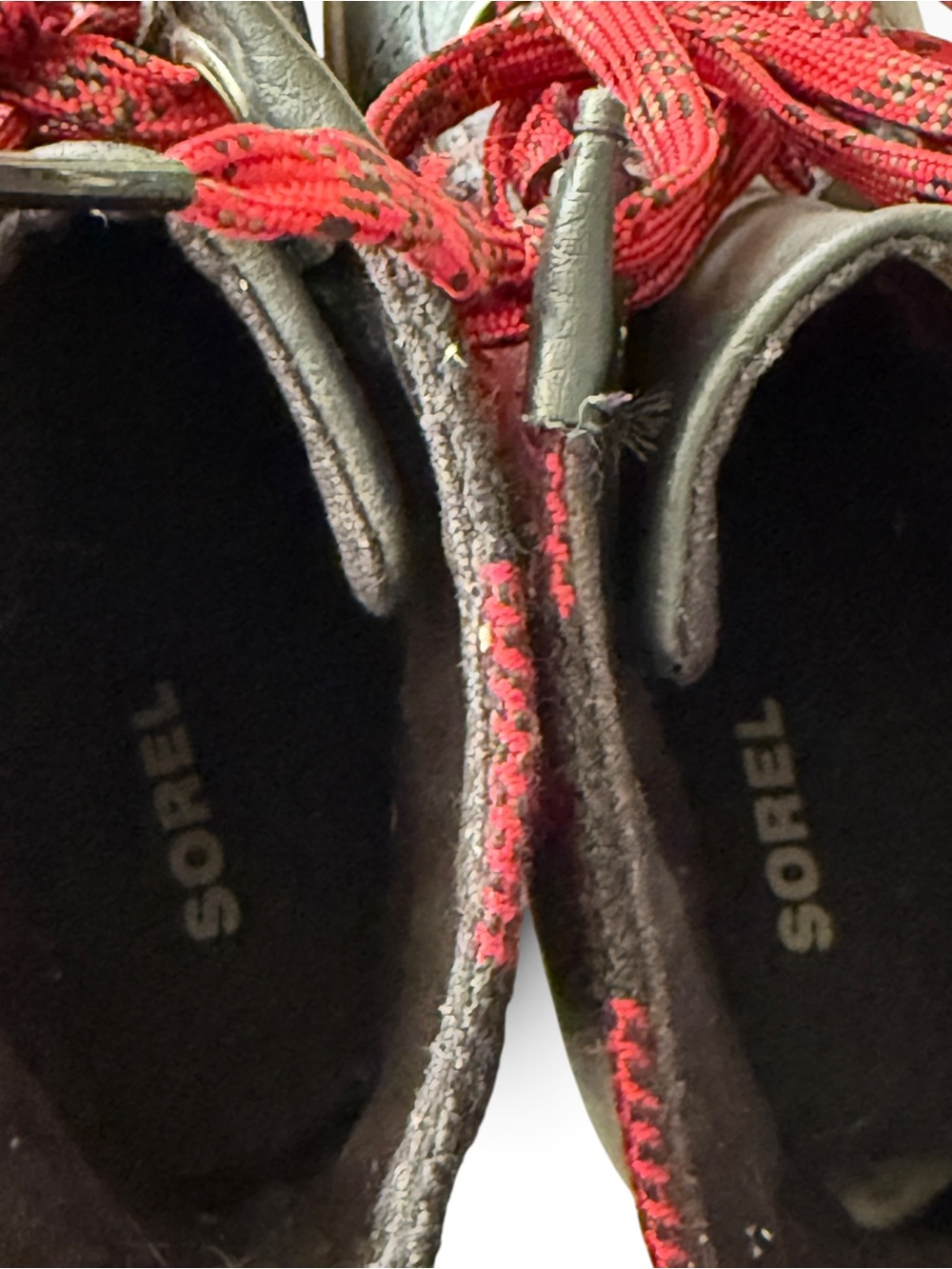 Sorel Women's Red Buffalo Plaid Lace-Up Wedge Boot - Size 5 - Picture 7 of 7